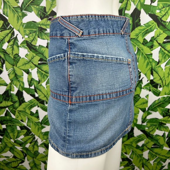 Vintage Y2K Von Dutch Micro Mini Skirt 🔥 Iconic Designer Denim - USA Made - Picture 6 of 10